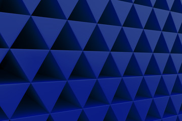 Wall of plastic prisms