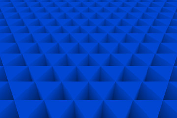 Wall of paper prisms