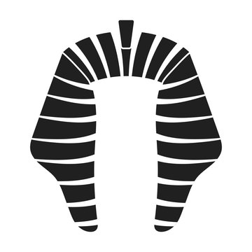 recommend clip art: Nemes icon in black style isolated on white background. Hats symbol stock vector illustration.
