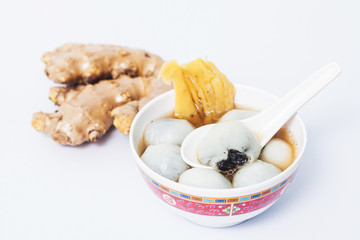 Black seasame dompling in ginger  tea recipes