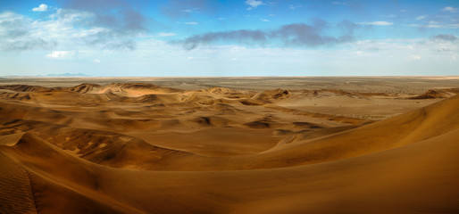 Fototapeta na wymiar Landscape with sand dunes near Swakopmund, Namibia