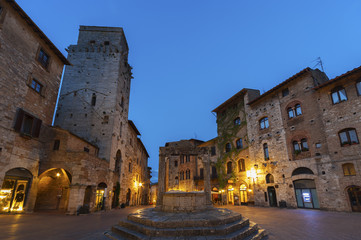 San Gimignano Medieval Village,Tuscany, Italy, Europe