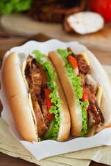 grilled chicken sandwich in box