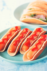 pancake with sausage