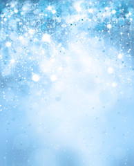 Abstract blue sparkle background.