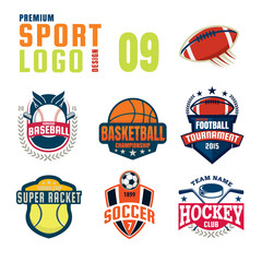 Sport logo design set