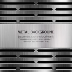 Abstract techno metal vector background