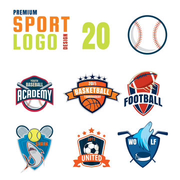 Sport logo design set