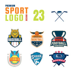 Obraz premium Sport logo design set