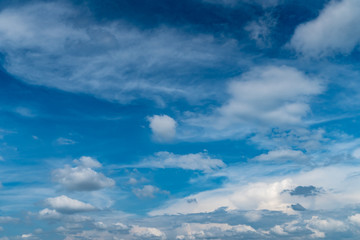 White cloud with Blue sky