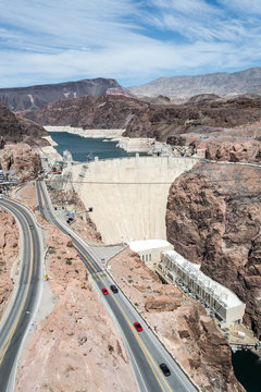 Hoover dam from the Bypass bridge