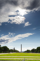 Fototapeta na wymiar Washington obelisk Memorial
