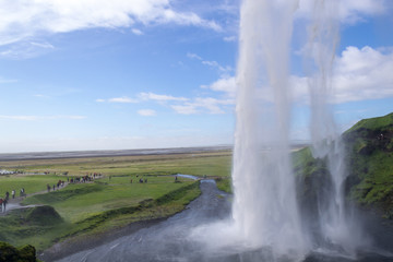 One of the hundreds of wter falls in Iceland