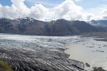 Skaftafellsjokull glacie one of the most impresive of Iceland