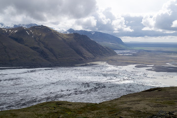 Skaftafellsjokull glacie one of the most impresive of Iceland