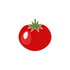 Tomato icon flat style