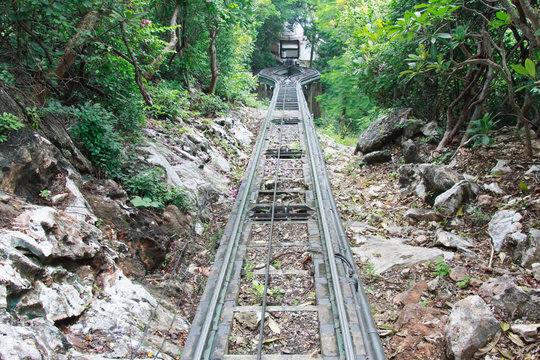 The railways on  Mountain in Thailand