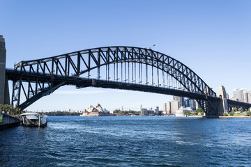 Fototapeta na wymiar Iconic Sydney Harbour bridge