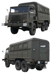 Obraz premium Polish military command car isolated on white