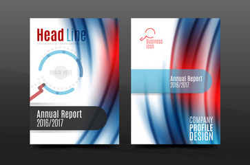A4 size annual report business flyer cover
