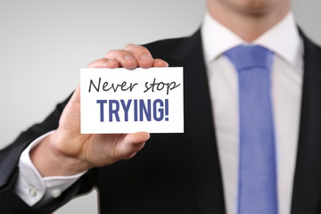 Never Stop Trying!