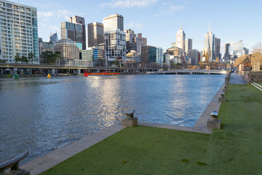 By the Yarra river in Melbourne