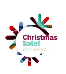 Christmas and New Year sale banner