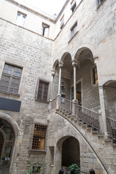 Inner Pation in the Gothic quarters of Barcelona