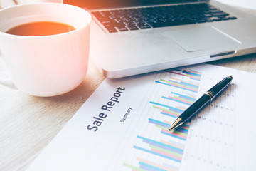 business stuff with vintage color tone