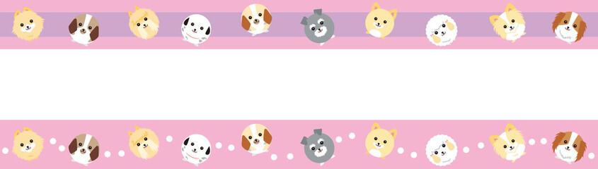 Obraz premium 犬のアクセントライン