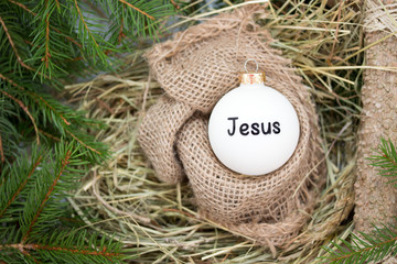 Weihnachtskrippe Christbaumschmuck
