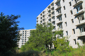Abandoned multistory building in Ukraine