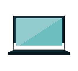 laptop computer technology isolated icon vector illustration design