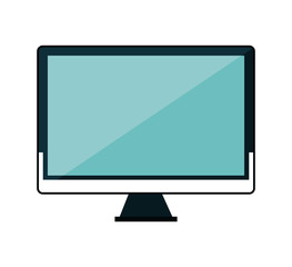 computer desktop technology isolated icon vector illustration design