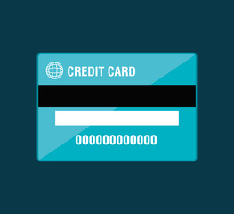 credit card money isolated icon vector illustration design