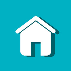 home house silhouette isolated icon vector illustration design