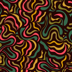 Vector seamless abstract hand-drawn pattern design