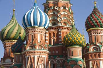 Fototapeta na wymiar Close view of the Saint Basil Church. Moscow