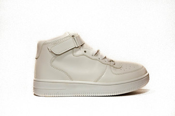 White athletic women shoe 