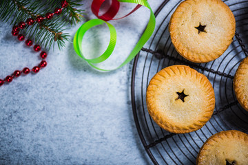 Christmas traditional minced pies