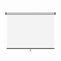 Projection presentation screen.