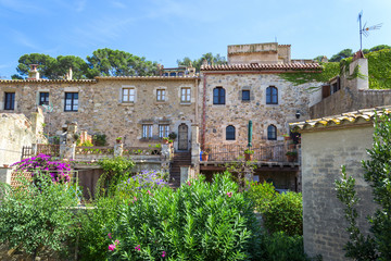 Obraz premium Old Town of Tossa de mar, Costa Brava, Spain