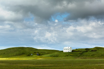 Obraz premium View at Icelandic plains during summertime