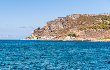 Fototapeta na wymiar Levanzo island in the Mediterranean sea west of Sicily, Italy