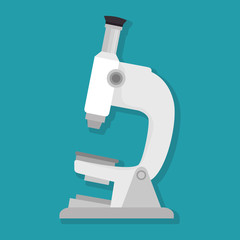 microscope lab device isolated icon vector illustration design