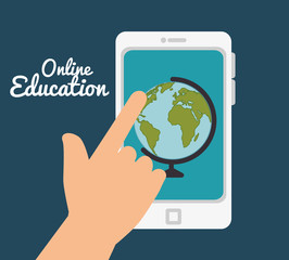 online education isolated icons vector illustration design