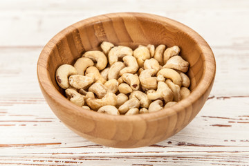 Cashew nuts closeup photo