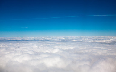 clouds view from the airplane