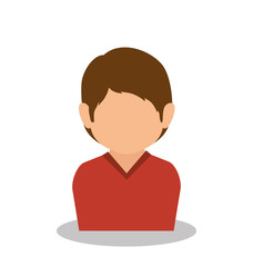little boy son family member vector illustration design