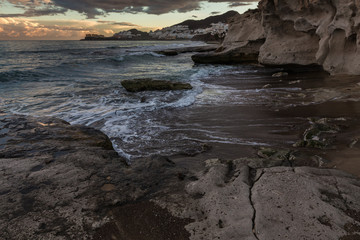 Sunset from San Jose. Natural Park of Cabo de Gata. Spain.